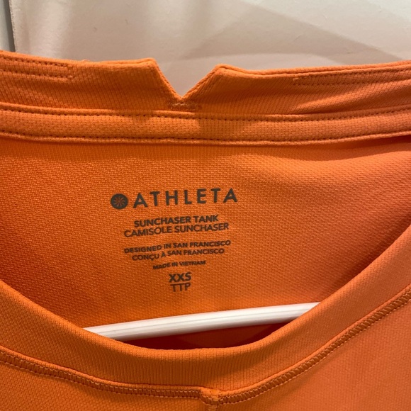 Athleta Vibrant Orange Tank Top - Picture 3 of 5